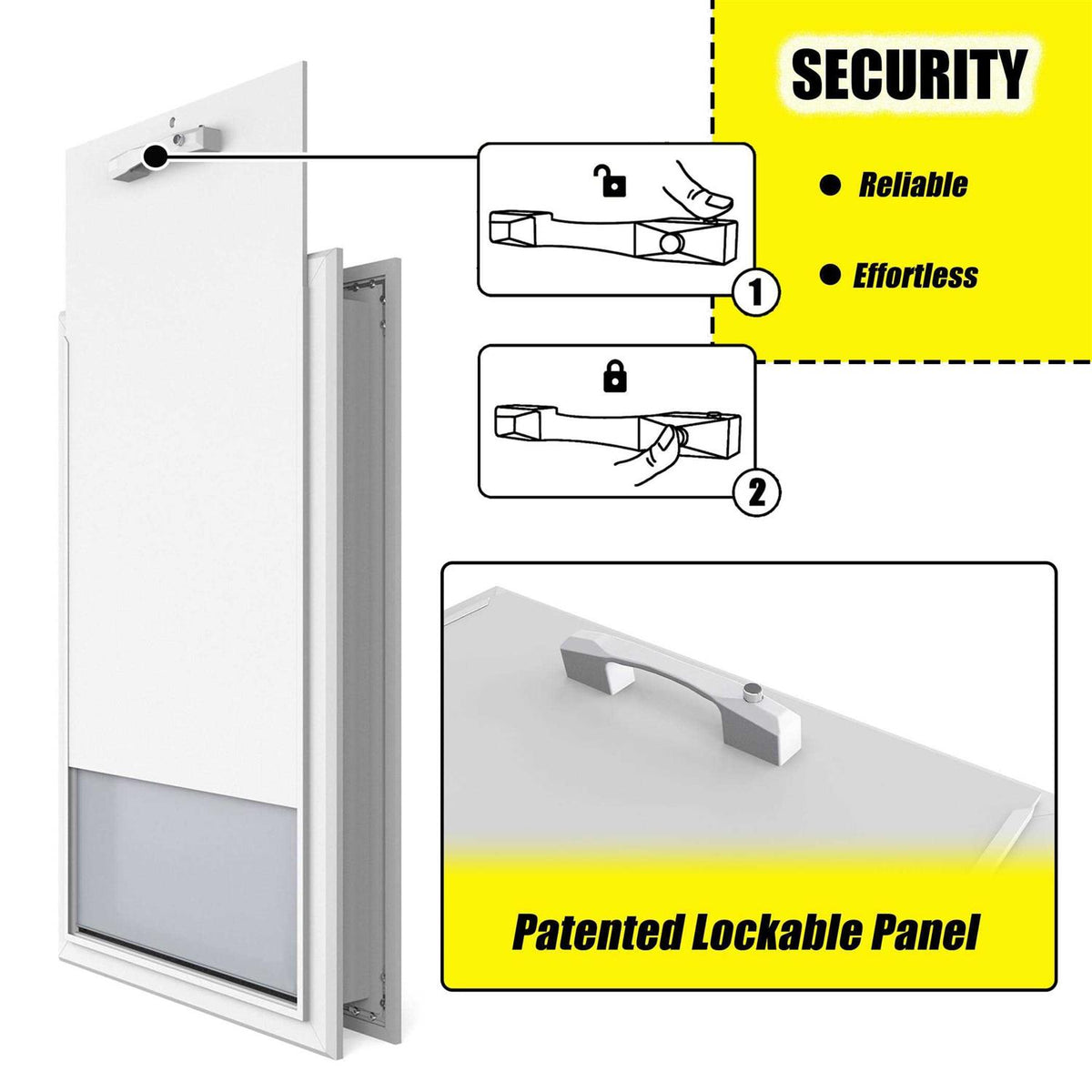 XL Heavy Duty Aluminum Dog Door D9923