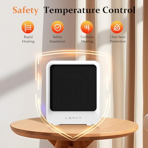 Electric Space Heater, 500 Watts 2 Speeds, Black J6106