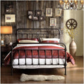 Queen Size Dark Bronze Metal Bed Frame T890736