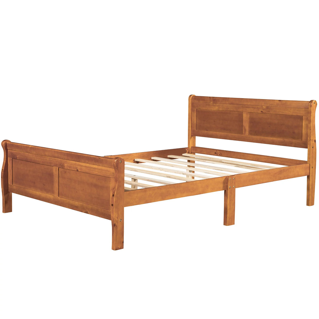 Full Size Wood Platform Bed R3949