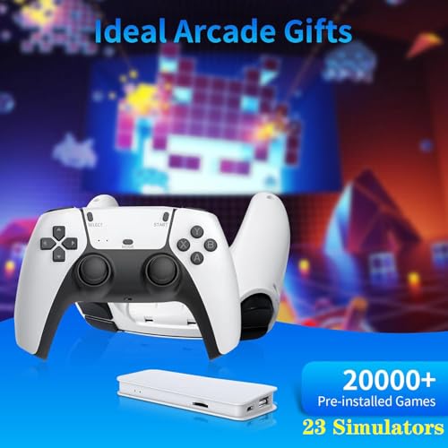 Wireless Retro Handheld Game Console with 4K HD HDMI Output and Dual 2.4G Wireless Controller U463