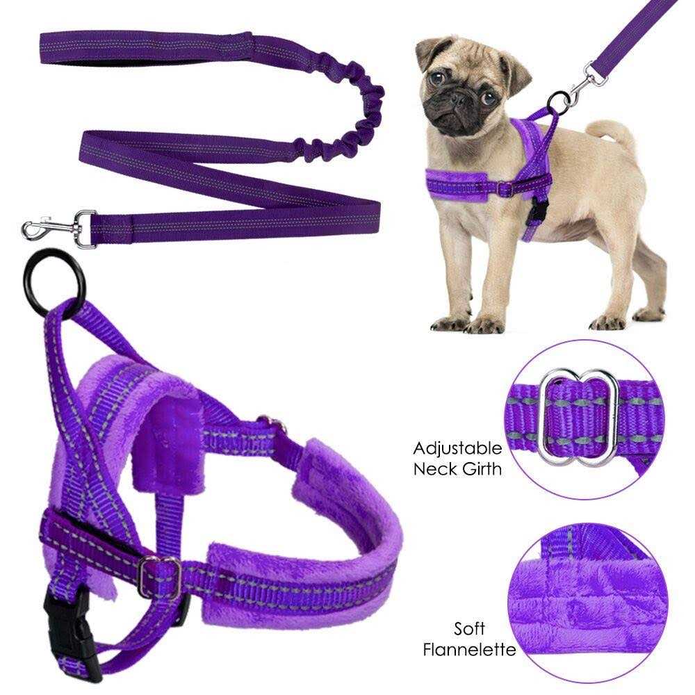 Heavy Duty Adjustable Reflective Dog Harness and Leash F31197