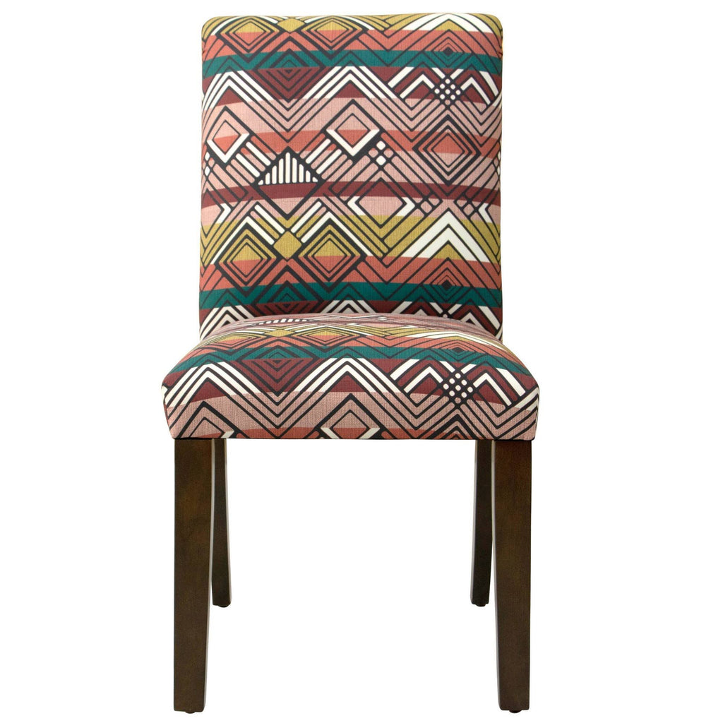 Dining Chair in Geometric Weave D26164