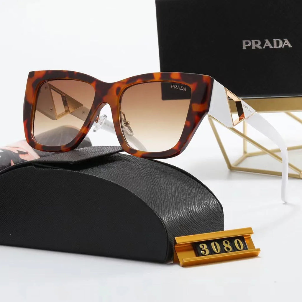 Fashion PA Letter Triangle Hollow Print Sunglasses V613620