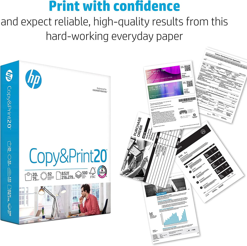 20lb 8.5 x 11 500 Sheets Copy Paper R4040
