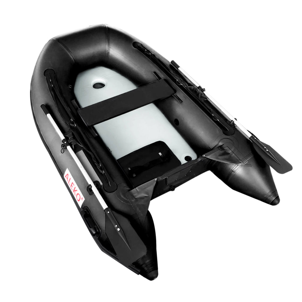 Inflatable Air Floor Fishing Boat 8.4 Foot Black N586