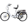 24-Inch 7-Speed Foldable Tricycle Cruiser Bike with Basket K425