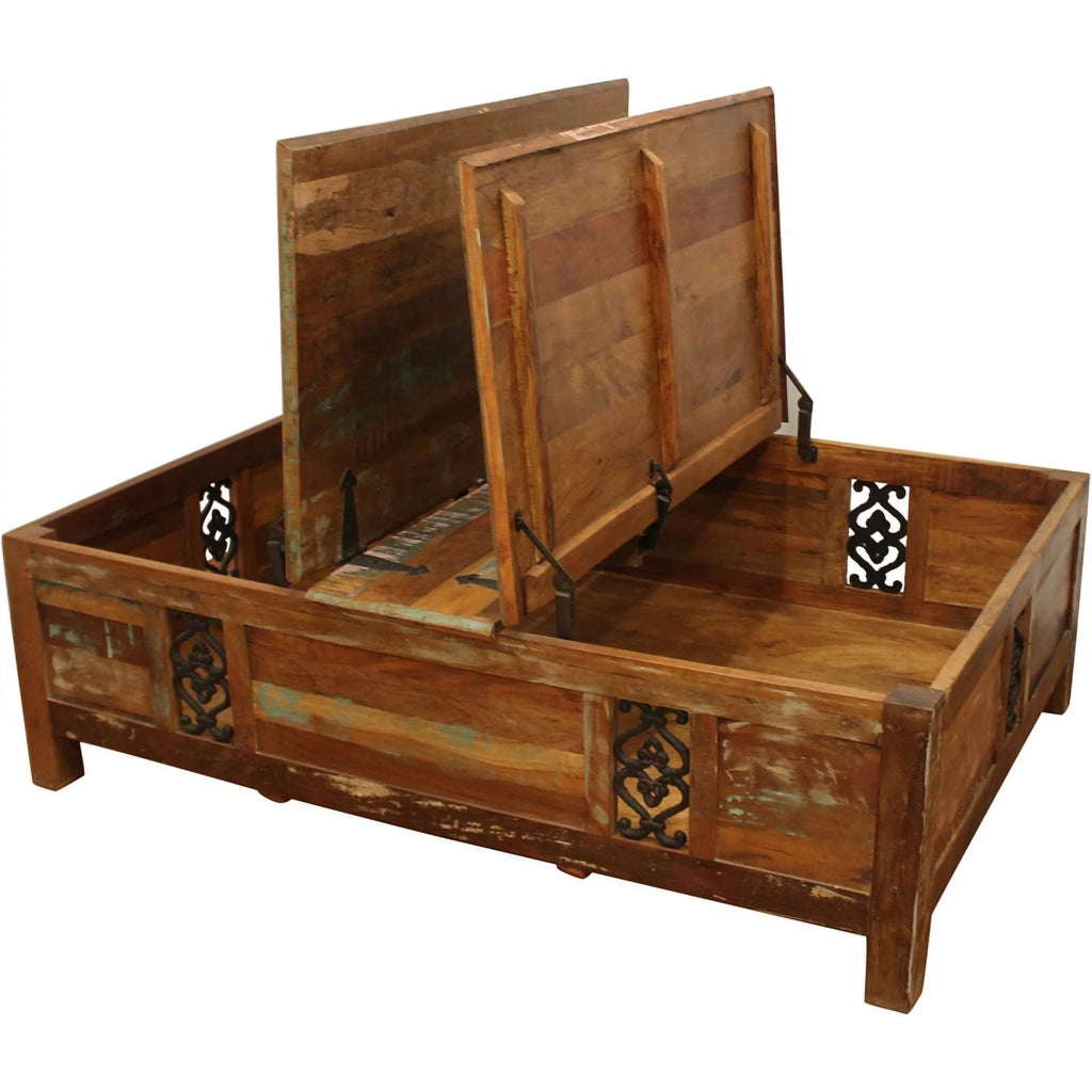 60" Reclaimed Solid Wood Cocktail Table M7294