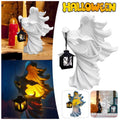 Ghost Witch Messenger with Lantern Statue Ornament A9604