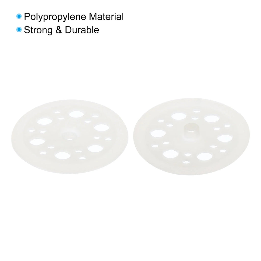 46mm Polypropylene Flat Plastic Washers White 400 Pack Q879