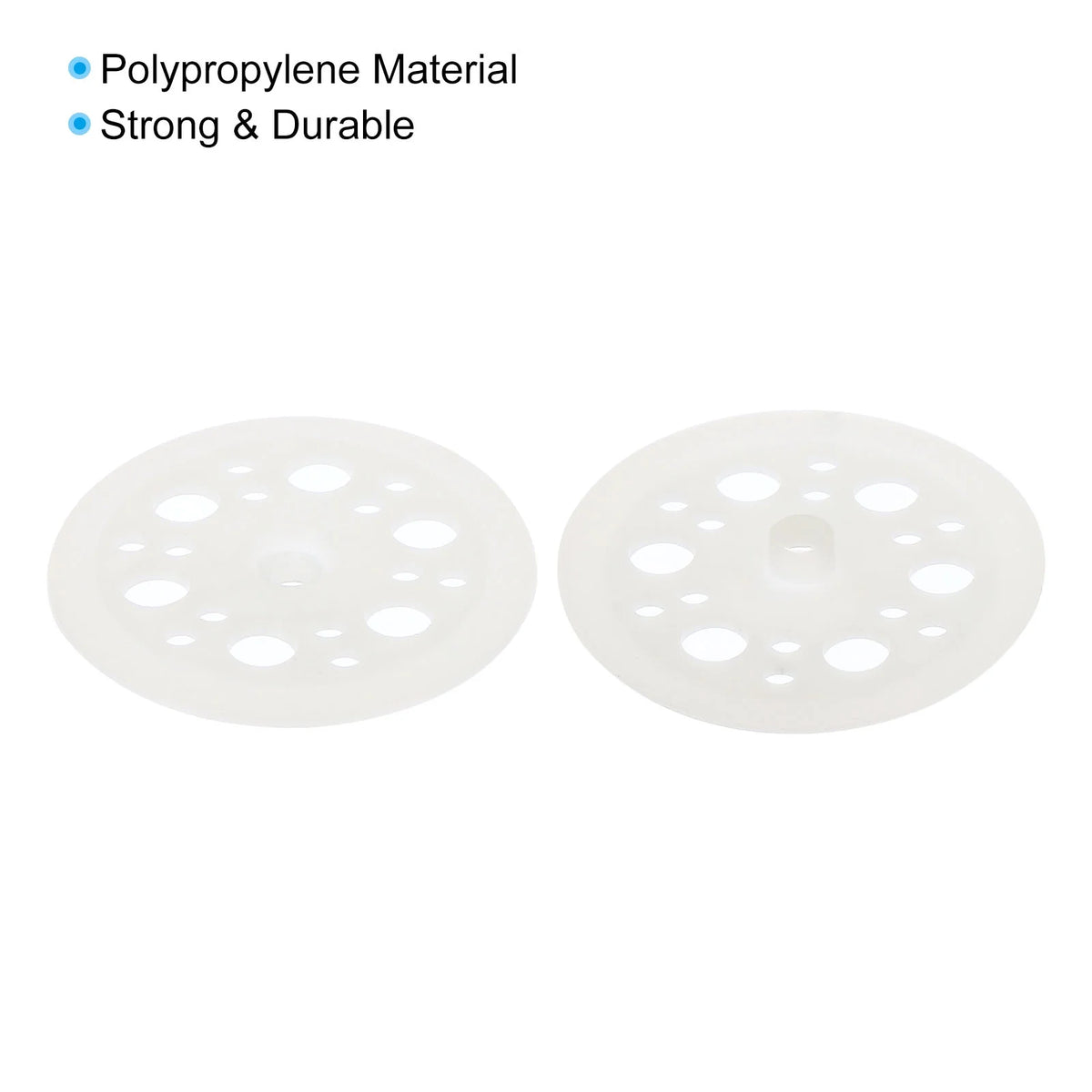 46mm Polypropylene Flat Plastic Washers White 400 Pack Q879
