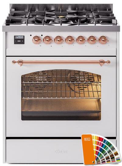 30 Dual Fuel Natural Gas Range with Copper Trim W476