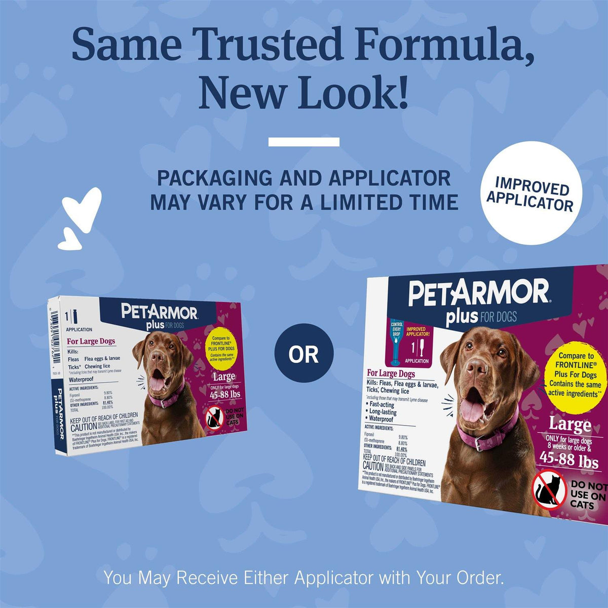 Flea and Tick Prevention for Large Dogs Q46173