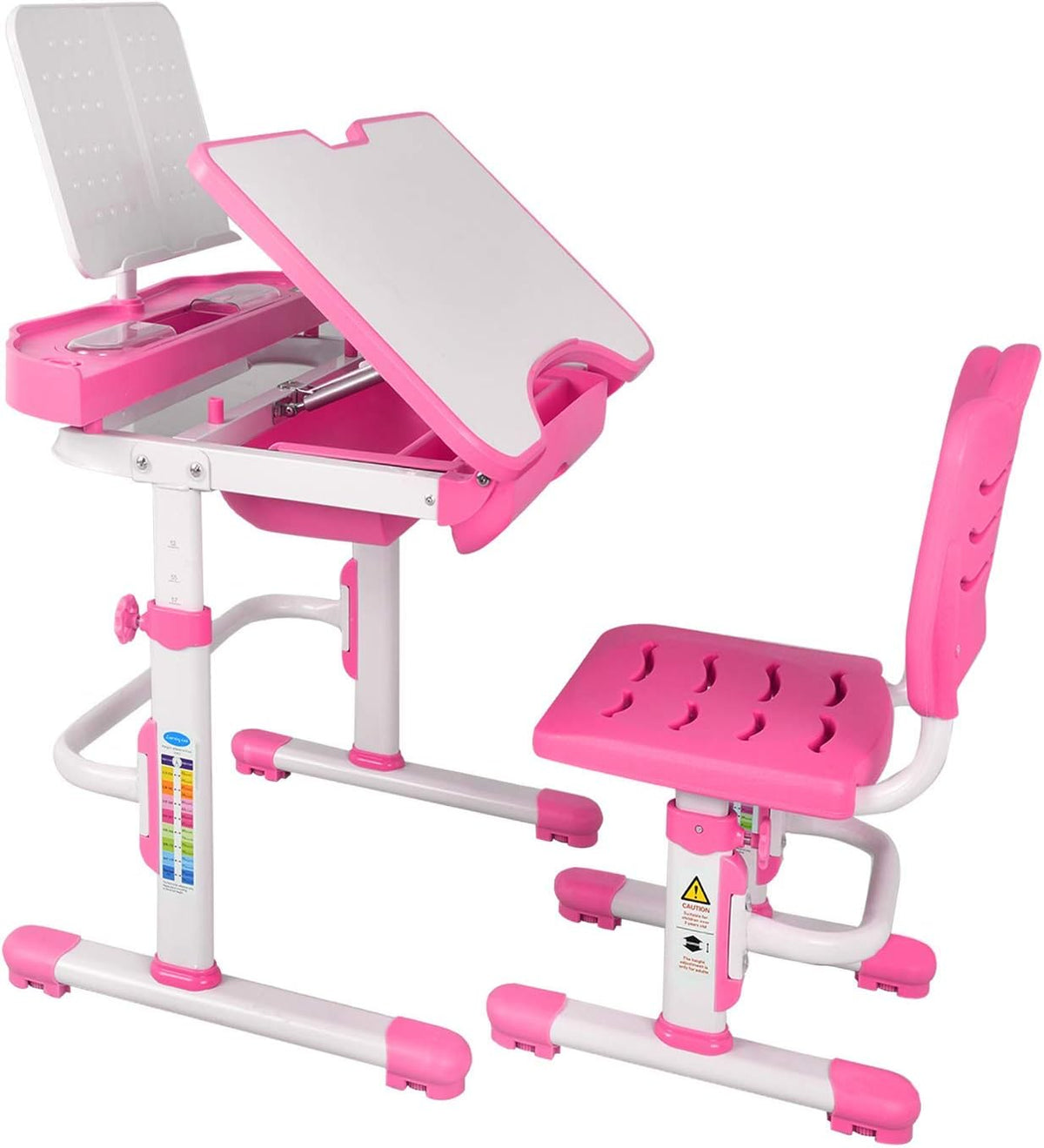 Height Adjustable Kids Desk and Chair Set J837252
