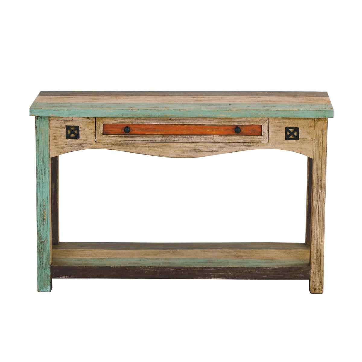 Handmade Distressed Mango Wood Console Table B70433