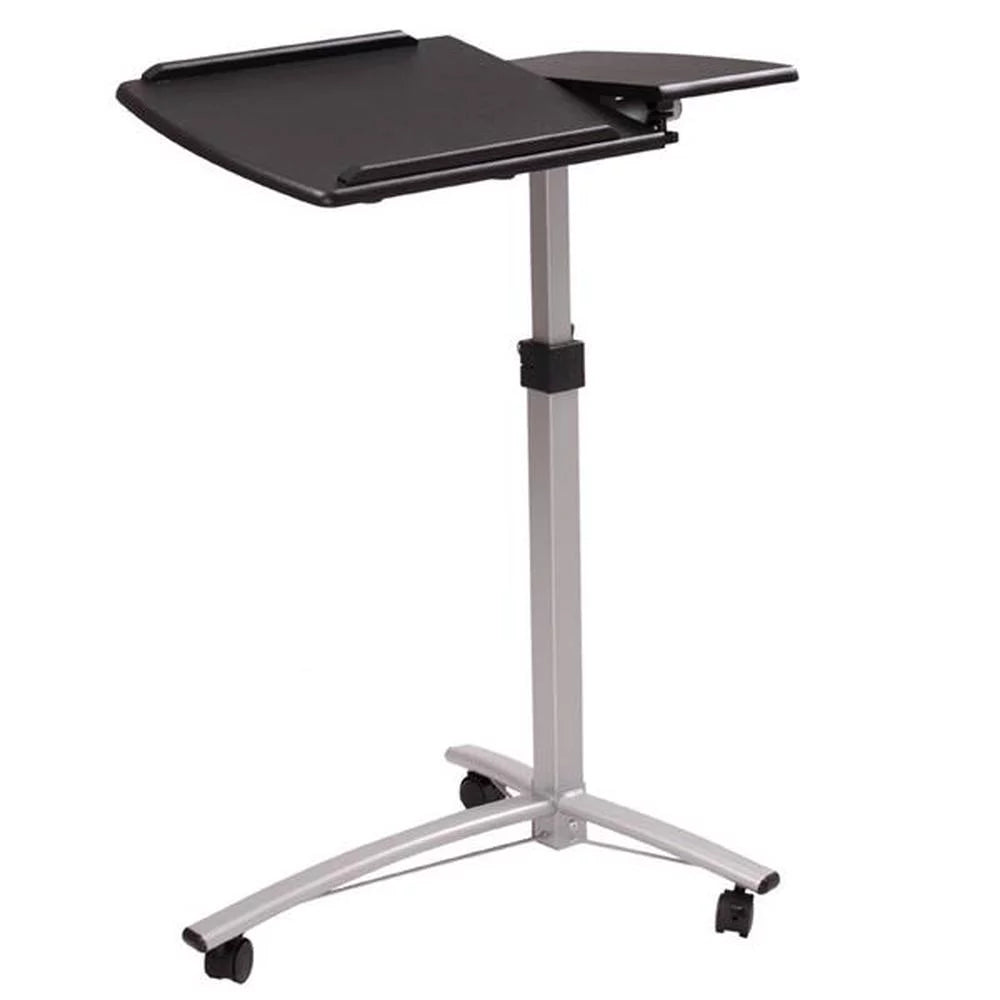 Black Computer Desk With Wheels A367