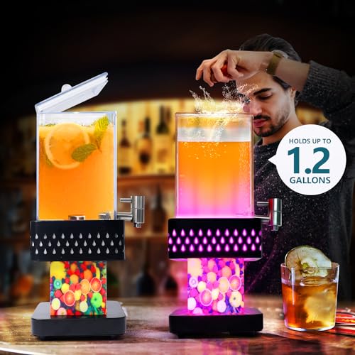 1.2 Gallon Lighted Cold Drink Dispenser N641
