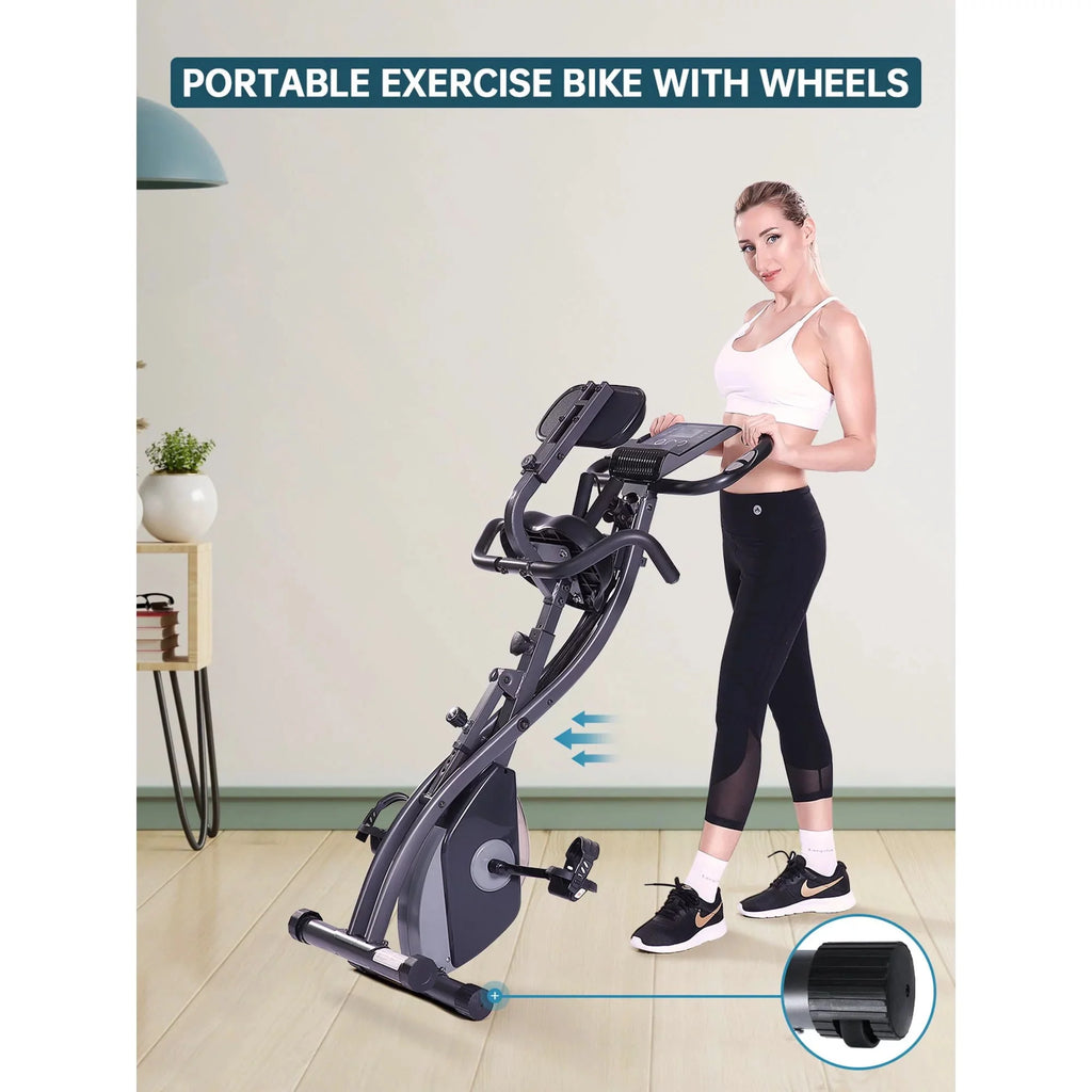 Folding Magnetic Stationary Exercise Bike K27003