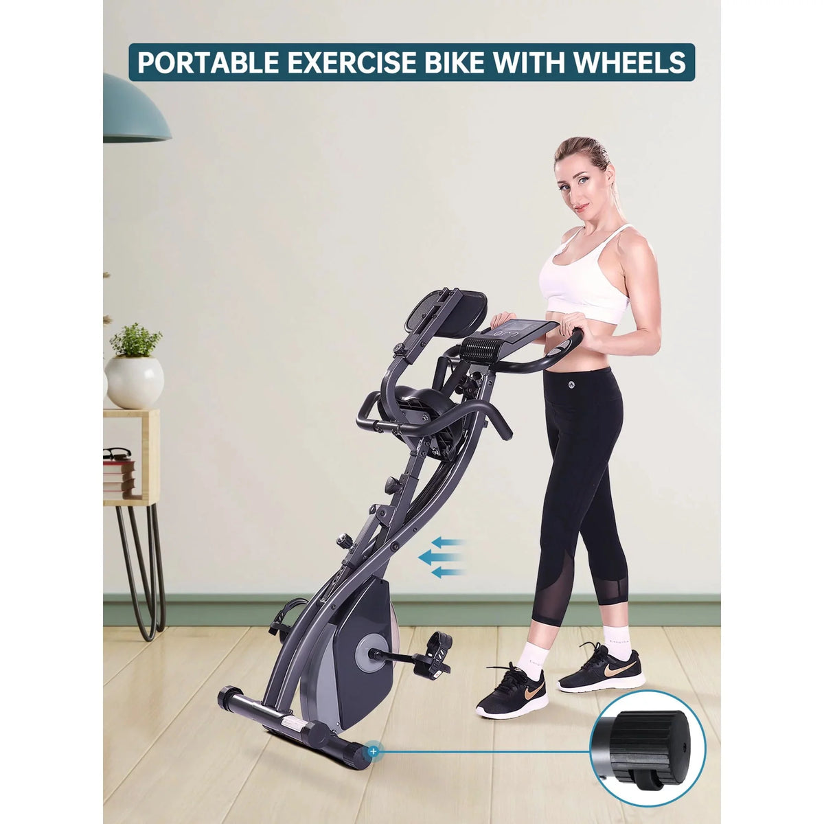 Folding Magnetic Stationary Exercise Bike K27003