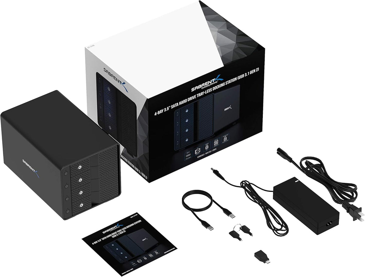 USB 3.0 to SATA Dual Bay External Hard Drive Docking Station V136524