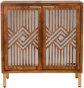 2-Door Accent Cabinet with Mirror Fronts R482