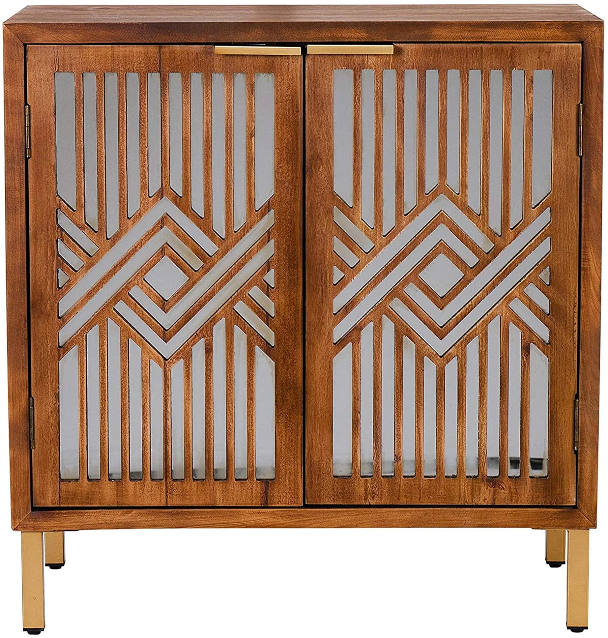 2-Door Accent Cabinet with Mirror Fronts R482