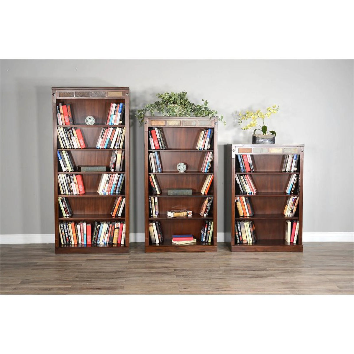 72" Traditional Wood Bookcase U7502