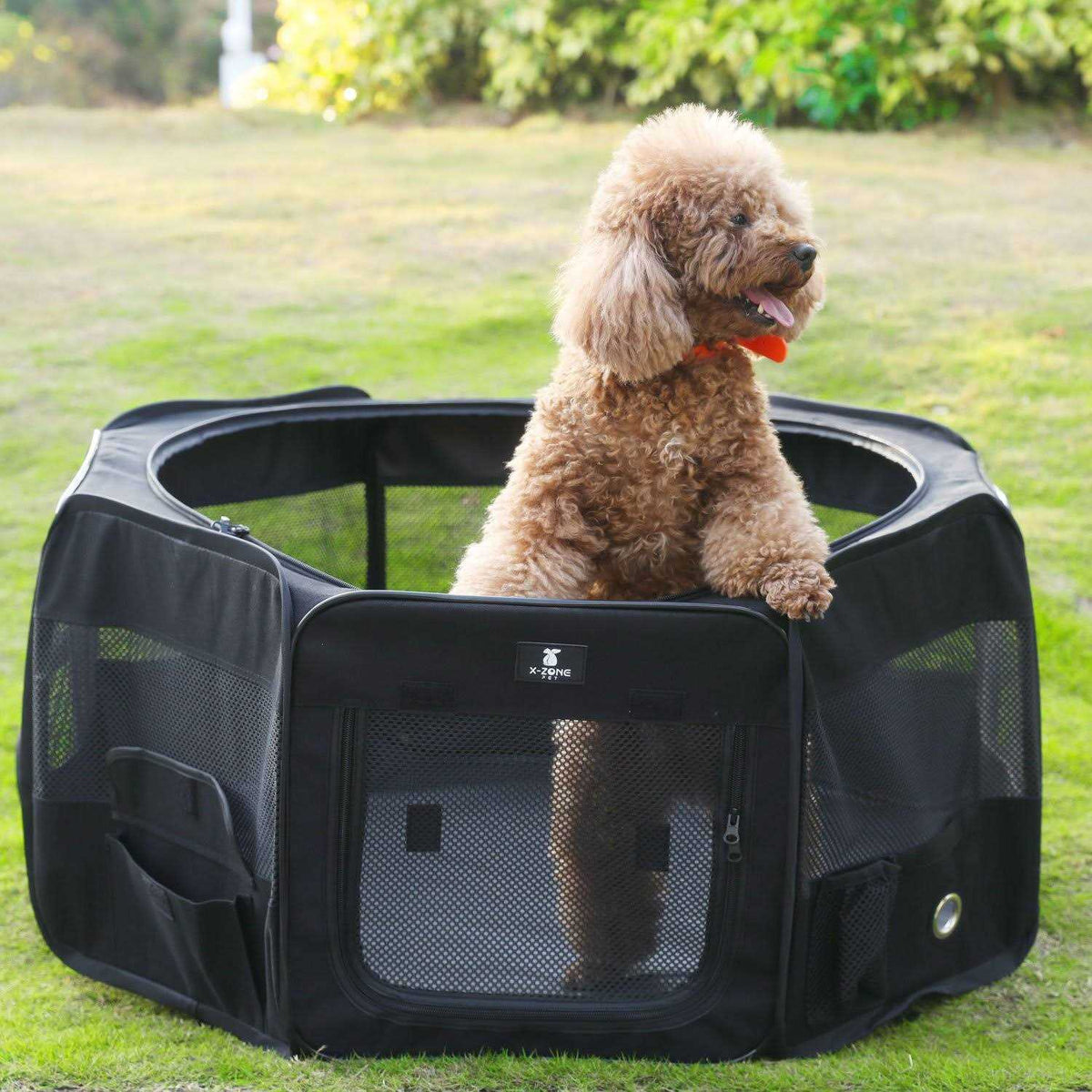 Portable Foldable Pet Playpen 600D Oxford Cloth G89577