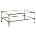 Silver Glass Coffee Table Y60245