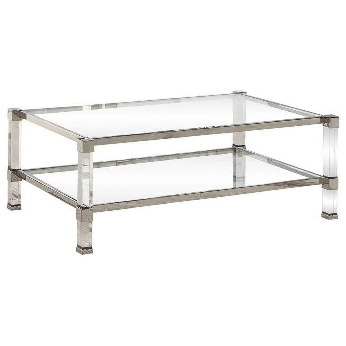 Silver Glass Coffee Table Y60245