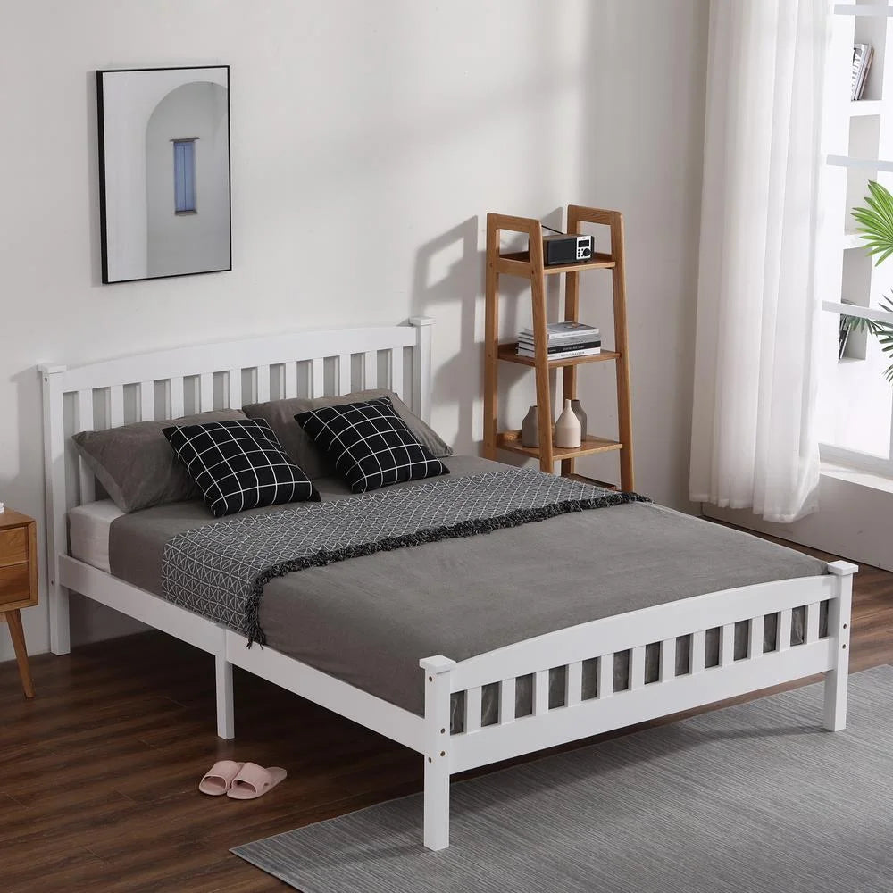 Full Bed Frame Wood with Headboard T10044
