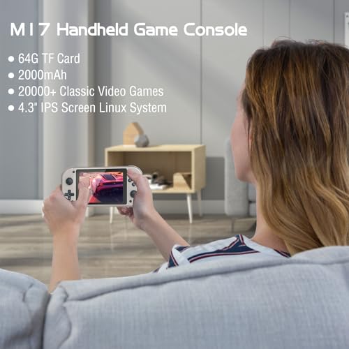Handheld Game Console 4.3" IPS Screen Retro Game Player 64G J502