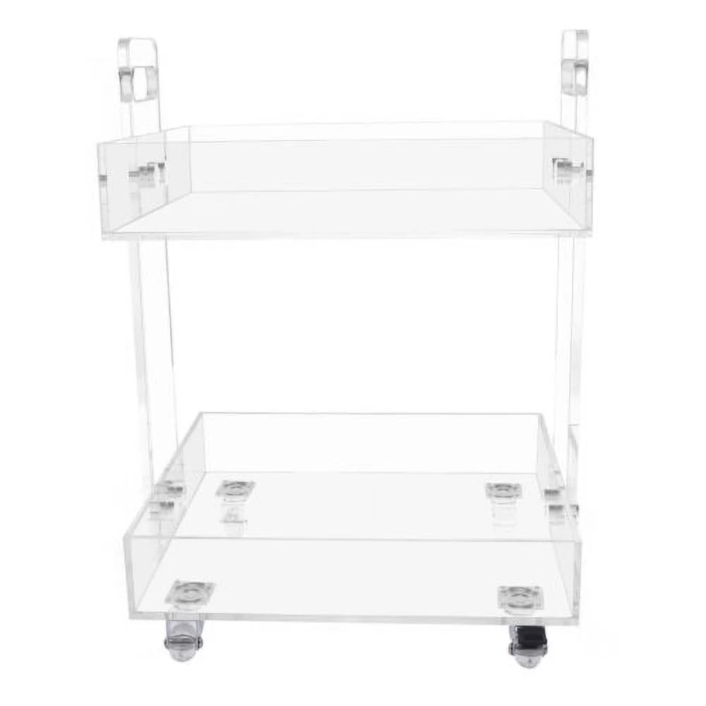 Acrylic Nightstand with 4 Wheels H667