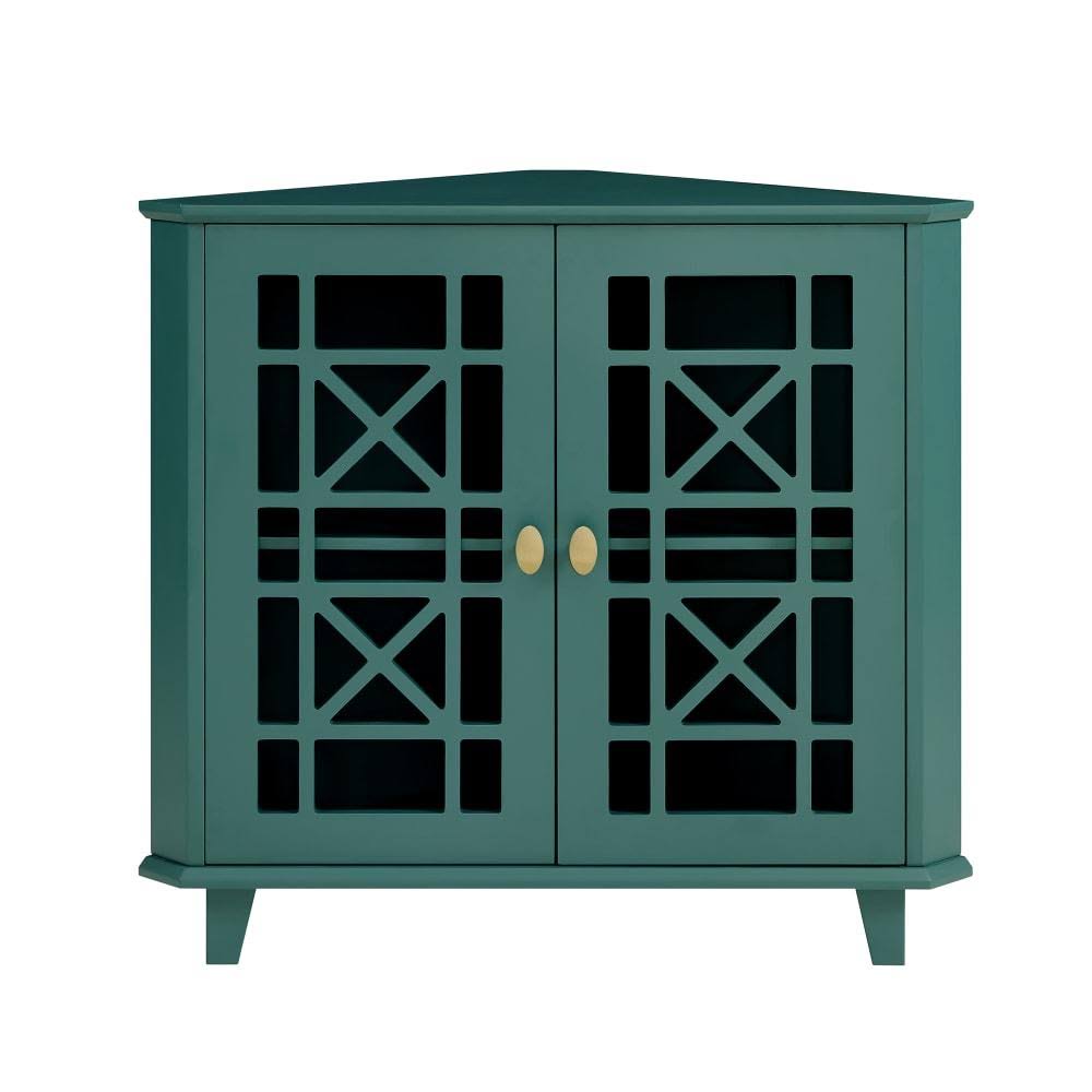 Black Corner Accent Cabinet R40017