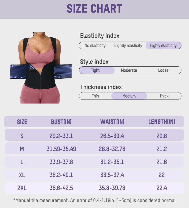 Adjustable Sauna Sweat Waist Trainer Tank Top S4259