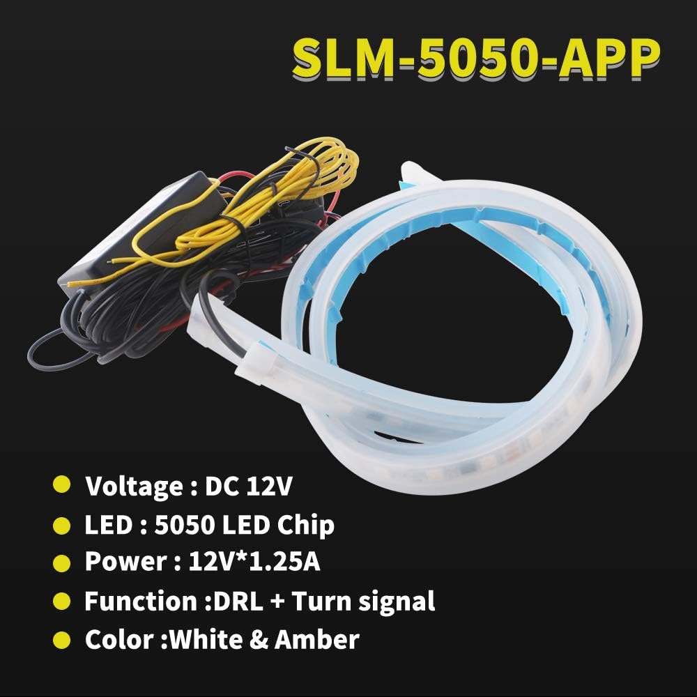 RGB Multi Color 60CM/24 Inch Waterproof LED Strip Lights 2Packs V891361