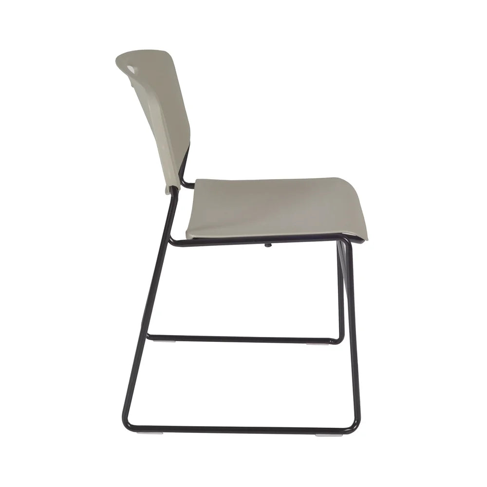 48" Square Breakroom Table & 4 Stack Chairs M263