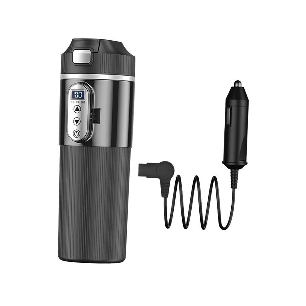 Black Portable Electric Car Heating Cup F9078
