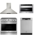36 Gas Range, Range Hood, Dishwasher and Microwave R169518