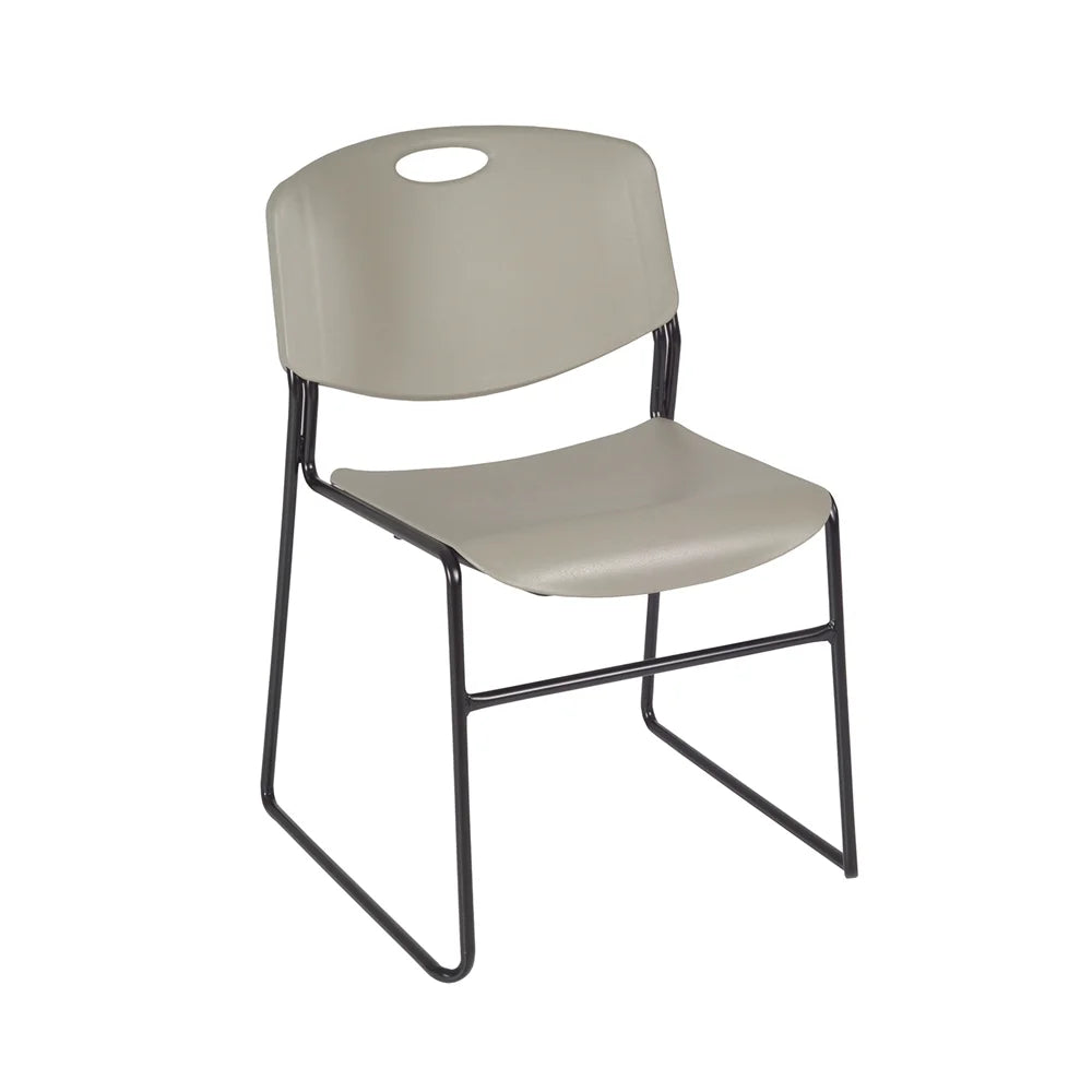 48" Square Breakroom Table & 4 Stack Chairs M263