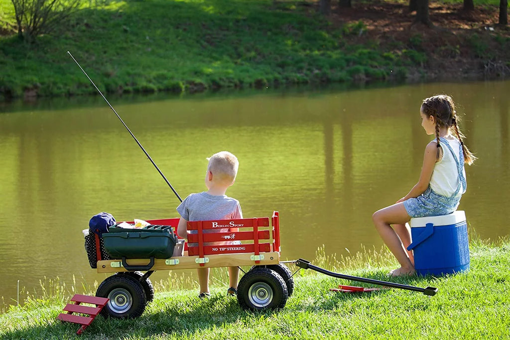 Red Wagon with 10" No-Flat Tires J5587