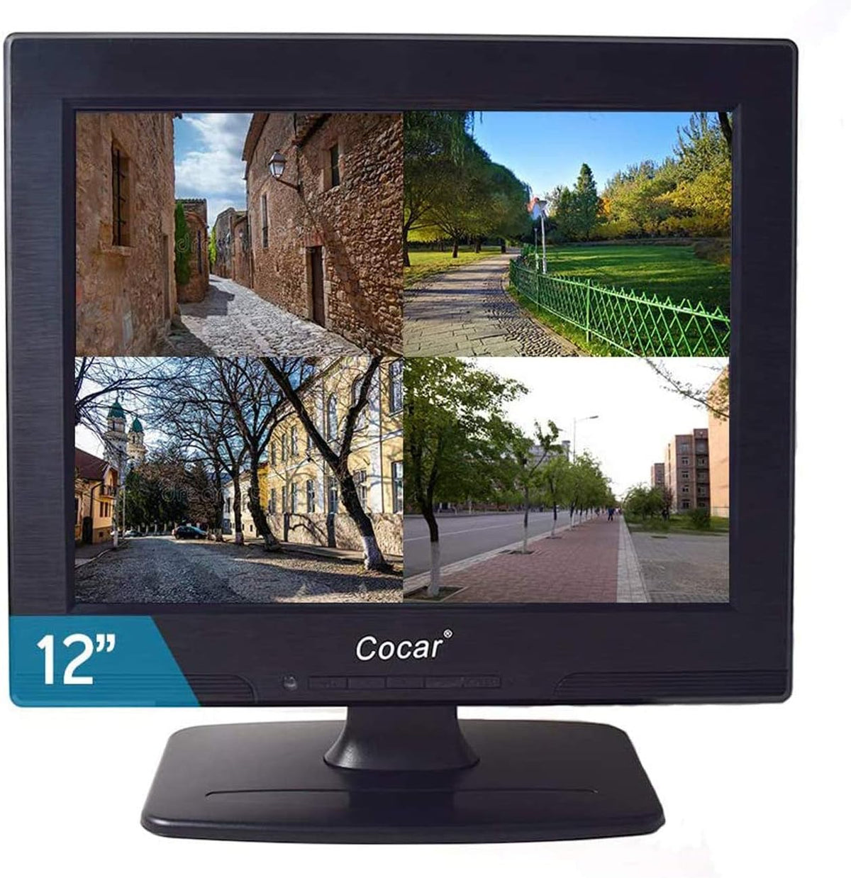 12 inch LCD Security Monitor with 2 Built-in Speakers J5239