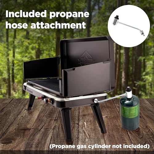 2-in-1 Gas Camping Grill and Griddle Combo N80688