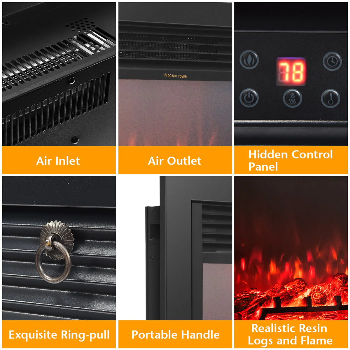 28.5 Electric Fireplace Insert Heater N880