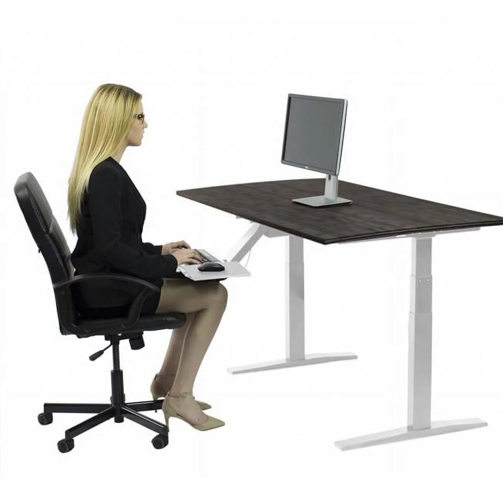 White 52 in. Adjustable Standing Desk T730