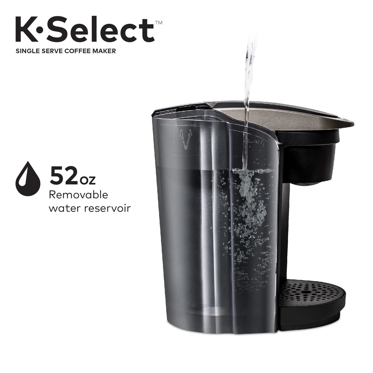 Single-Serve K-Cup Pod Coffee Maker with Strength Control, Matte Black B7529