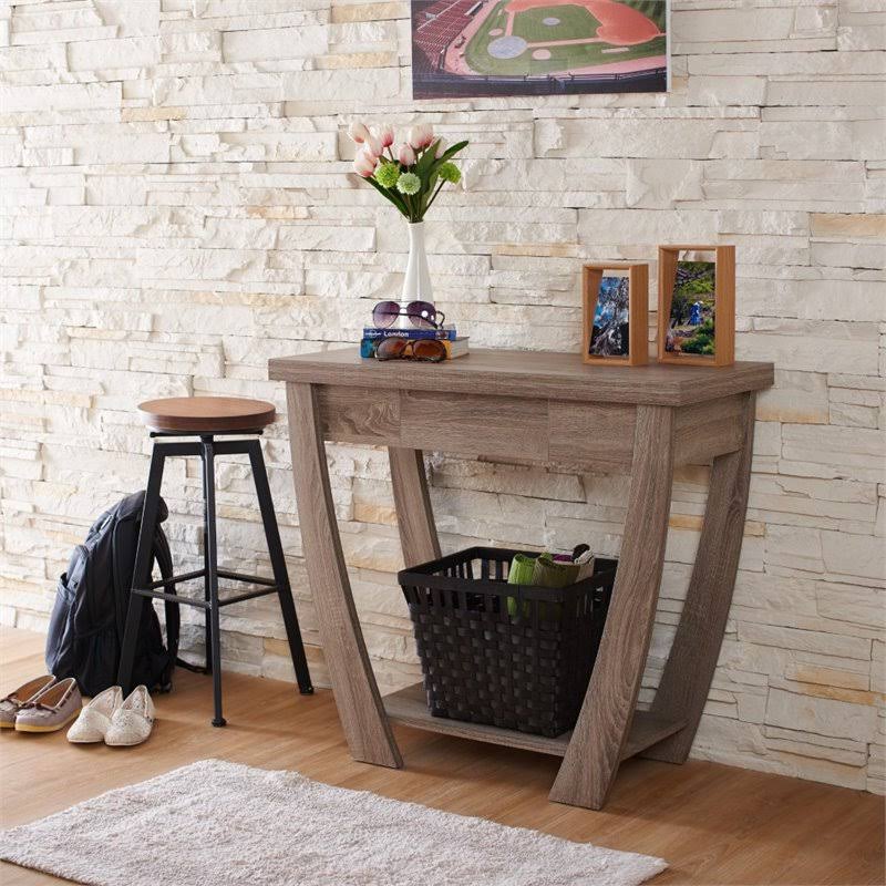 Light Oak Console Table D553