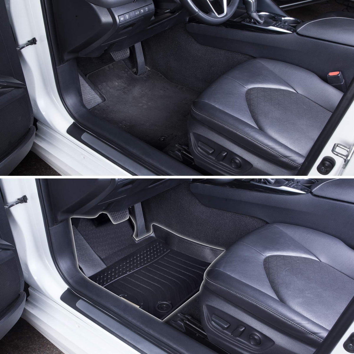 Black Floor Mats Liners Front Rear Carpet M541346