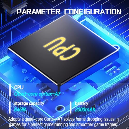Handheld Game Console 4.3" IPS Screen Retro Game Player 64G J502