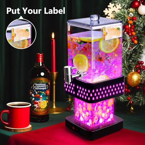 1.2 Gallon Lighted Cold Drink Dispenser N641